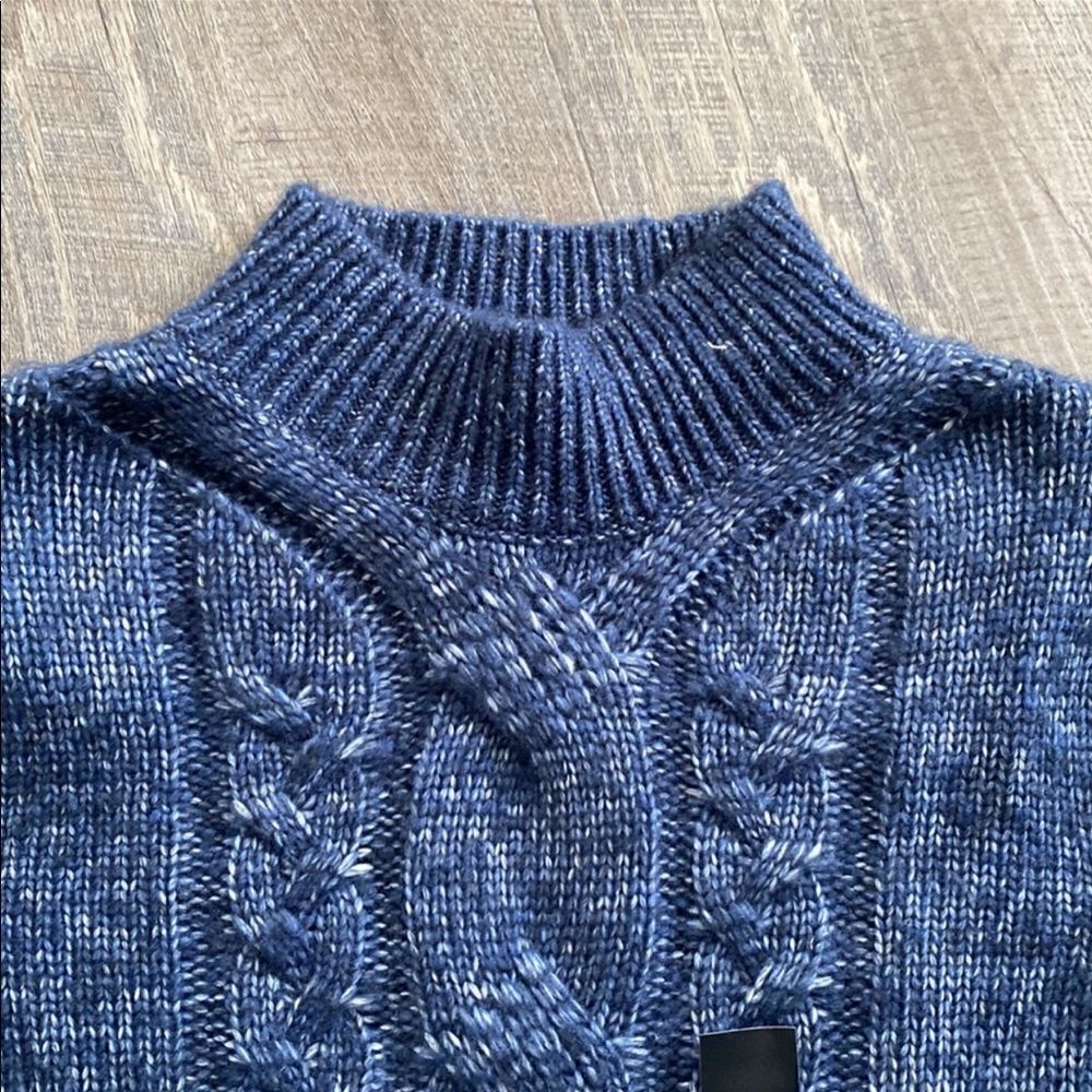 Banana Republic Cozy Cable Mock-Neck Sweater - Picture 4 of 9